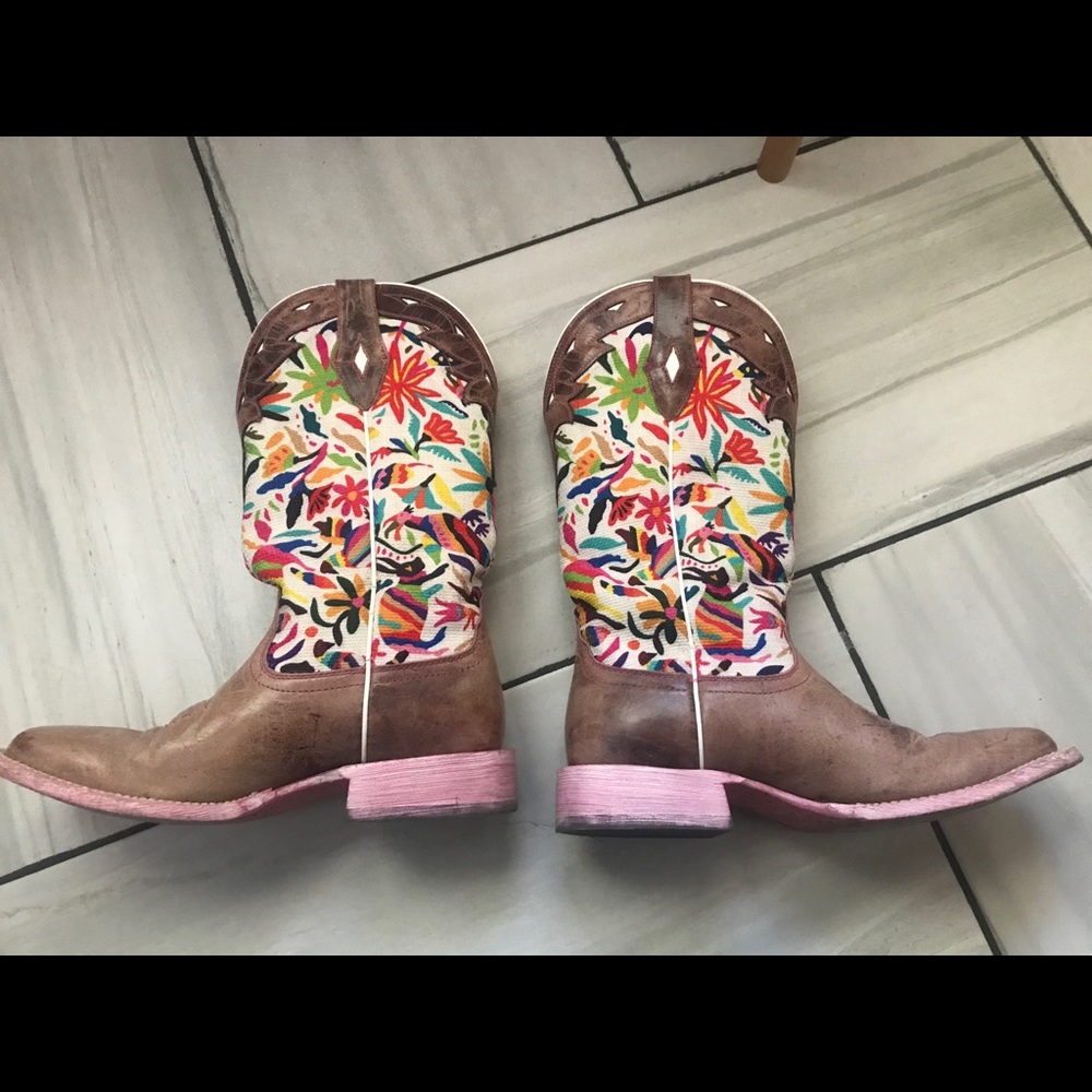 Ariat Otomi Print Cowboy Boots W9.5B